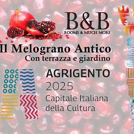 B&B Il Melograno Antico Con Terrazza E Giardino Agrigento Exterior photo
